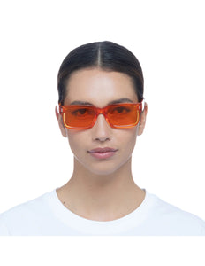 Lente Solar Aire castor naranja unisex