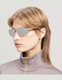 Lente Solar PALM ANGELS CLAVEY Plateado